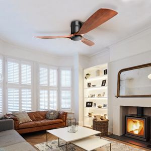 Ventilateur de plafond D0100H54L5T 52 pouces, moteur 3 pales, performance silencieuse, design discret, sans lumière, usage domestique - Product Image 6