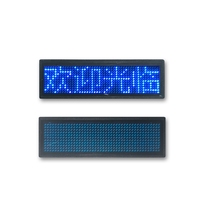 Badge nominatif LED intelligent avec contrôle par application, lumineux et clignotant, à fixation par épingle ou aimant, plaque nominative LED portable
