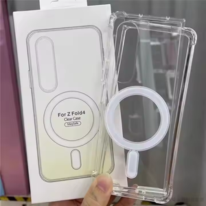 Nouvelle <span class=keywords><strong>coque</strong></span> de téléphone transparente en acrylique magnétique avec recharge sans fil pour Samsung Galaxy Z Fold 6 Flip 5 4 3, <span class=keywords><strong>anti</strong></span>-chute, <span class=keywords><strong>coque</strong></span> de téléphone pliable - Product Image 2