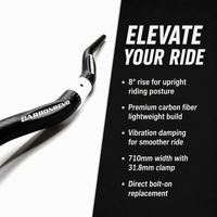 Guidon de trottinette électrique Carbonrevo réglable en hauteur, léger, installation facile, pièce de mise à niveau