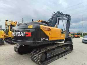 Excavadora de orugas Hyundai 225 usada en buenas condiciones, precio bajo con motor central y componentes del motor a la venta - Product Image 6