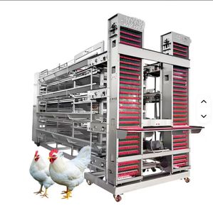 Gabbia Automatica per Polli in Acciaio Tipo H, Nuova Zincatura a Caldo, Controllo Accurato della Temperatura, Lunga Durata per Allevamento di Polli - Product Image 1