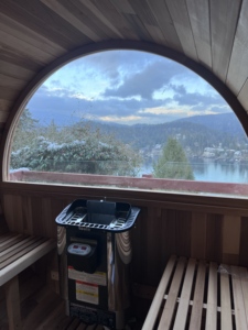 Estados Unidos existencias 6 personas barril de madera maciza Sauna Popular barril Sauna con media ventana de vidrio - Product Image 6