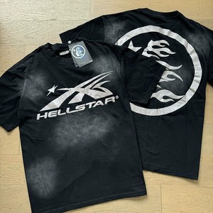 T-shirt Casual Unisex in Jersey a Maniche Corte Stile Streetwear con Stampa Retrò Hell Star, 100% Cotone, Vestibilità Ampia, Anti-Pilling - Product Image 4