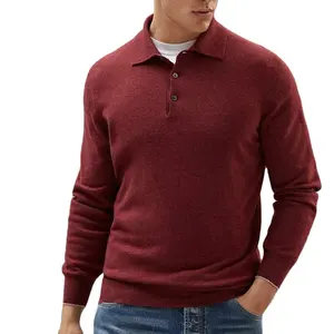 Maglione di Polo in Cashmere stile semplice Cashmere maglione maglione Polo in Cashmere 100% su misura all'ingrosso