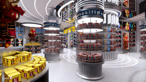 Support et étagère modulaires pour présentoir de boîtes mystères |   Solution complète pour la rénovation de magasins de jouets et l'aménagement de présentoirs de vente au détail - Product Image 2