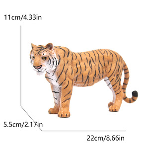 Modelo de simulación de animales salvajes transfronterizo, juguete de plástico decorativo: Pelícano, Toro Rojo, Lobo, Búfalo, Camello, Ciervo Sika, Mono, Toro - Product Image 4