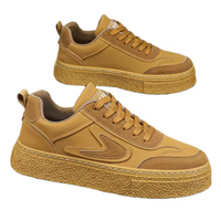 Nouvelles baskets de sport décontractées à lacets pour hommes et femmes, style couple, avec broderie color block et plateforme, tige en PU