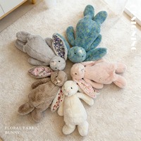 Peluche Lapin de Pâques Mignon le Plus Vendu, Jouet en Peluche Lapin aux Longues Oreilles Rembourré de Coton PP, Emballé Sous Vide, Unisexe pour la Vente en Gros