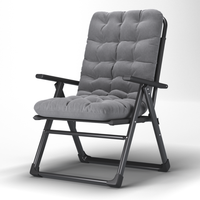 Chaises de camping de plage pliables réglables légères faciles à transporter confortables en métal avec coussin
