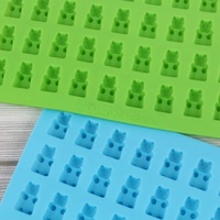 Molde de Silicona de Grado Alimenticio Ecológico para Fondant QQ, Forma de Corazón/Hueso/Donut, 1 Pieza, Molde para Alimentos Hecho a Mano