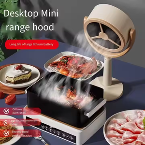 Hotte de cuisine portable à angle réglable, mini hotte de table rechargeable par USB pour barbecue intérieur et fondue - Product Image 4