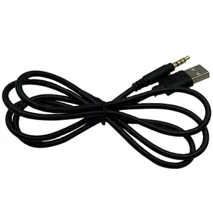 Настраиваемый 3,5 мм стерео для USB A male L = 1 м черный кабель в сборе