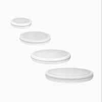 Plafonnier rond encastré avec télécommande, design polyvalent pour la maison, la chambre, la salle à manger, éclairage décoratif