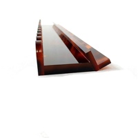 Règle de Mahjong magnétique personnalisée en acrylique pour 4 joueurs, design à bords festonnés, fonction facile à utiliser pour le Mahjong