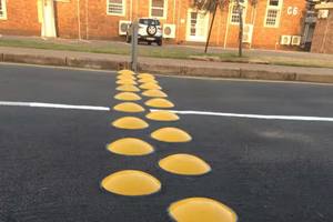 सिरेमिक बिल्ली आंख 4 "/6"/8 "सिरेमिक चिंतनशील मार्कर राउंड रोड स्टड स्टड - Product Image 6