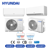 Système de climatisation HYUNDAI Premium 12000 BTU, connecteur rapide, pompe à chaleur à inverter R32, refroidissement A++, chauffage A+, Europe
