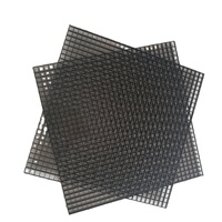 Grille de caisse à œufs en plastique ABS HAVC Ventilation d'air de retour noire