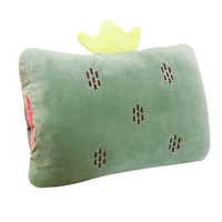 Cartoon dieren knuffel kussen handwarmer met PP katoenen vulling voor meisjes, winter slaap hamster