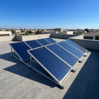Chauffe-eau solaire BTE à haute efficacité avec plaque de revêtement sélectif, absorbeur en cuivre à ailettes, panneau plat avec garantie de 10 ans