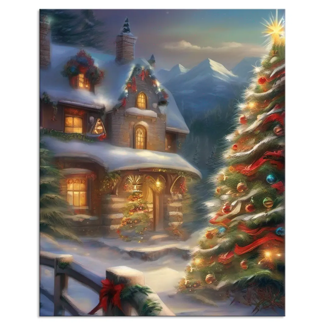 Großhandel Hot Item DIY Weihnachts baum Digital Painting Umfassen Sie die Zukunft der Kunst Entdecken Sie unsere innovative digitale Sammlung