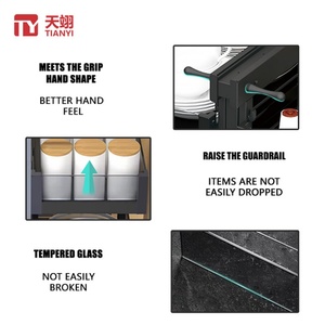 Kitchen Magic <b>Corner</b> Kitchen <b>Cabinet</b> Blind <b>Corner</b> Swing Tray Pull Out <b>Cabinet</b> Magic <b>Corner</b> Glass Basket - Product Image 4
