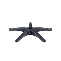 Fabrication professionnelle gris couleur cinq étoiles Base PA chaise pivotante Base PP chaise pied chaise jambe