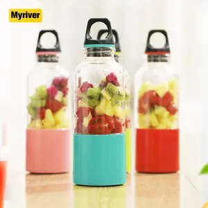 Myriver Plastic Oem 500Ml Staafmixer 2600Mah Bpa Gratis Usb Juicer Beker Draagbare Ijsmixer