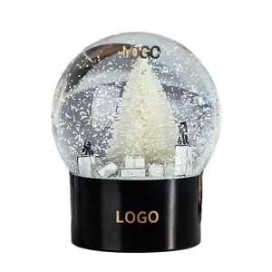 Customised Luxury Brand Resin Crafts Snow Globe Home Decorations And Luxury Ornaments Glass Crystal Ball Christmas Snowglobe
