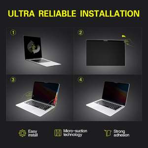 Protector de Pantalla Magnético de Grado de Privacidad AAA Anti-Espía de Material PET Suave para MacBook Air 13.6\" M2 2022 Anti-Huellas - Product Image 5