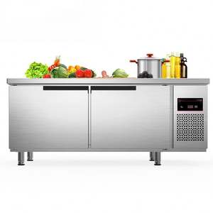 Mesa de Trabajo Refrigerada/Congelada de Acero Inoxidable de Doble Temperatura de Alta Calidad, Personalizable, Reforzada - Product Image 6