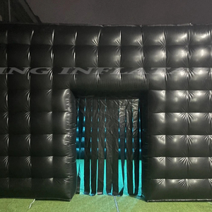 Buiten Bruiloften Feesten Evenementen Opblazen Structuur Draagbare Nachtclub Zwarte Opblaasbare Nachtclub Kubus Tent - Product Image 1