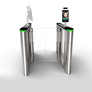 Văn phòng sử dụng im lặng không có tiếng ồn trong nhà cửa quay cổng Nhận dạng khuôn mặt thời gian tham dự Swing cổng rào cản - Product Image 2