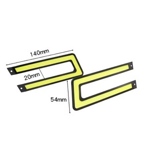 1 Paire de Feux de Voiture LED Lumineux en Forme de U, Feux de Jour COB LED, Feux Antibrouillard de Conduite, Feux de Circulation LED Lumineux, Accessoires - Product Image 2