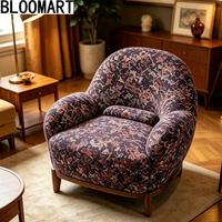 Fauteuil à bascule relaxant et inclinable de style moderne pour salon, avec dossier haut et design ergonomique