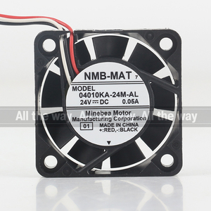 Nmb 5V 12V 48V <span class=keywords><strong>DC</strong></span> 24V 0.05A AC EC 4010 40x40x10mm 4cm bóng đôi mang <span class=keywords><strong>Micro</strong></span> biến tần ba dây 04010-24m-al Quạt làm mát - Product Image 4