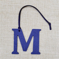 Nouveau concepteur en cuir véritable Alphabet A-Z lettre majuscule porte-clés sac sangle pendentif dames femmes luxe sac charme