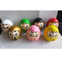 Poupées Daruma en résine de 3,5 pouces, cadeaux Feng Shui, cadeaux porte-bonheur pour les affaires, artisanat pour la voiture, décoration exquise pour la maison