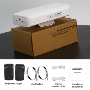 Dài phạm vi 1-2Km điểm đến điểm cầu không dây 2.4G 300Mbps ngoài trời CPE 14db ăng-ten không dây Ethernet cầu cho CCTV Camera - Product Image 6
