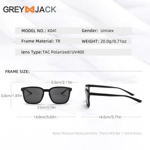 Gafas de Sol Polarizadas Grey Jack, Armazón TR90, Protección UV400, Lentes Fotocromáticas Unisex, Estilo de Conducción con Visión Nocturna - Product Image 5