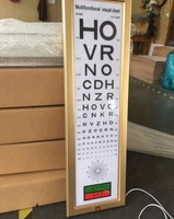 Instruments d'optométrie Testeur visuel de 3 mètres Acuité Tableau de vision LED à bordure ultra-fine Utilisé pour les hôpitaux ophtalmiques