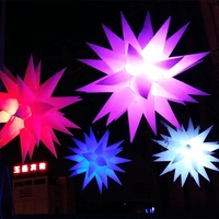 Couleur accrochante changeant l'étoile gonflable avec la lumière de LED pour la décoration d'étape d'événement