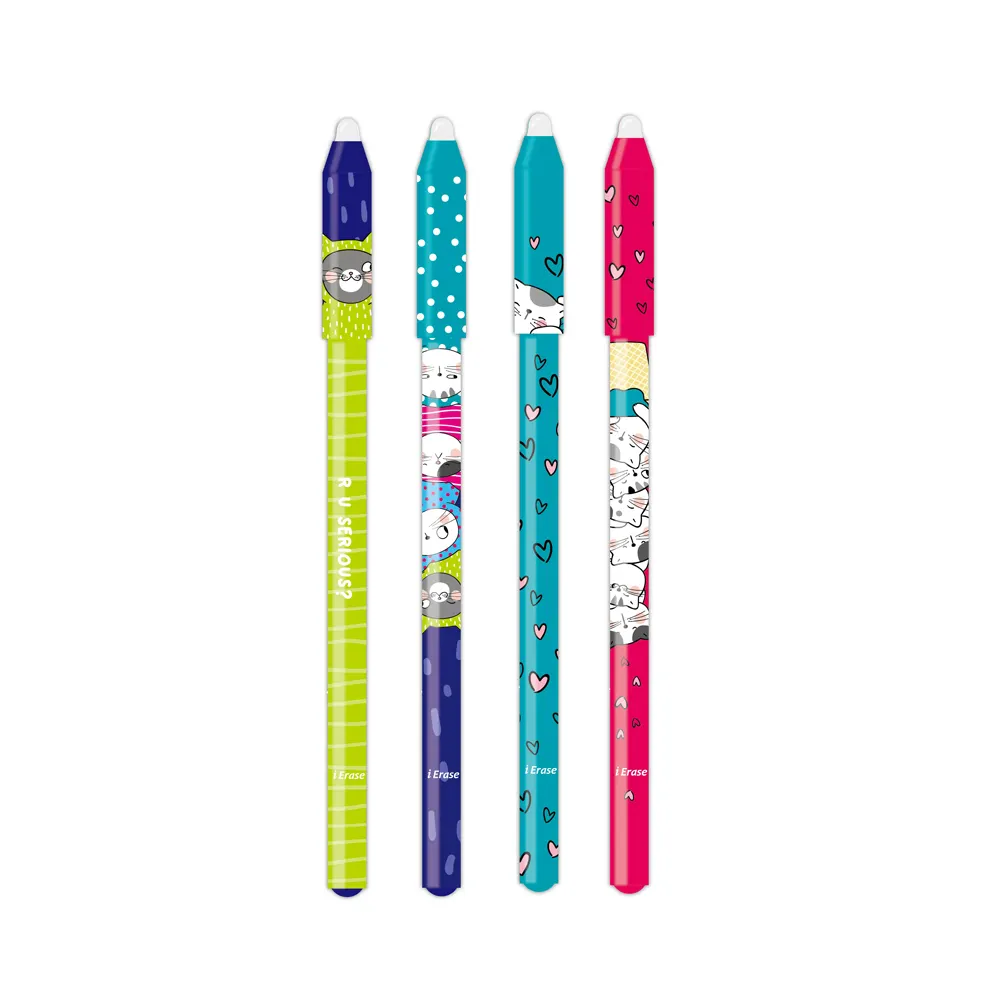 M & G — stylo à Gel effaçable avec effaçable, fourniture directe d'usine, OEM, échantillon gratuit, cristal bleu, 0.5mm