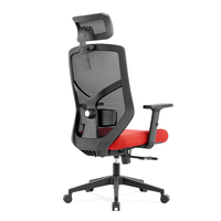 Vente directe d'usine, chaise de bureau ergonomique en tissu maillé, chaise pivotante moderne, salle de réunion, dossier haut, chaise de direction réglable en hauteur