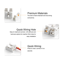Connecteur de câble rapide sans soudure DIY GO 2P-12P, bornier à ressort sans vis pour éclairage domestique, 1 à 1