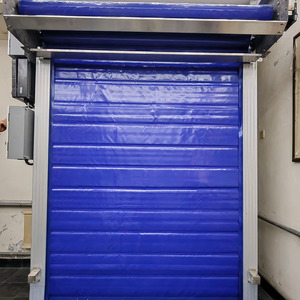 Porte à enroulement rapide en <span class=keywords><strong>PVC</strong></span> <span class=keywords><strong>avec</strong></span> <span class=keywords><strong>fenêtre</strong></span> transparente, porte à enroulement rapide en tissu, porte à enroulement rapide en plastique, portes de garage à bas prix - Product Image 6