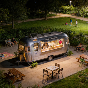 Nouvelle Conception Remorque de Restauration Mobile Personnalisée pour BBQ, Café, Hot-dogs et Crèmes Glacées - Product Image 1