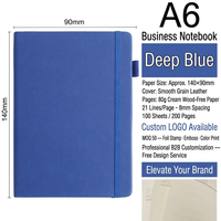 Carnet promotionnel portable en cuir PU A6 avec sangle élastique, personnalisable avec logo, idéal comme cadeau d'affaires, bloc-notes et journal de bord – Vente en gros