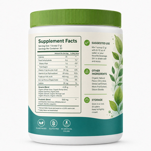 Mezcla de Vegetales Antioxidantes Naturales Orgánicos de Alta Calidad, Probióticos, Polvo Desintoxicante para Limpiar el Colon, Favorece la Digestión e Inmunidad - Product Image 6