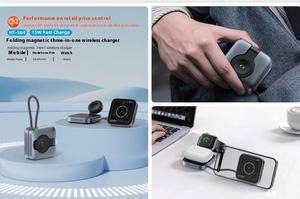 Station de charge sans fil 3 en 1 : chargez téléphone, montre et écouteurs sur un support élégant - Product Image 6